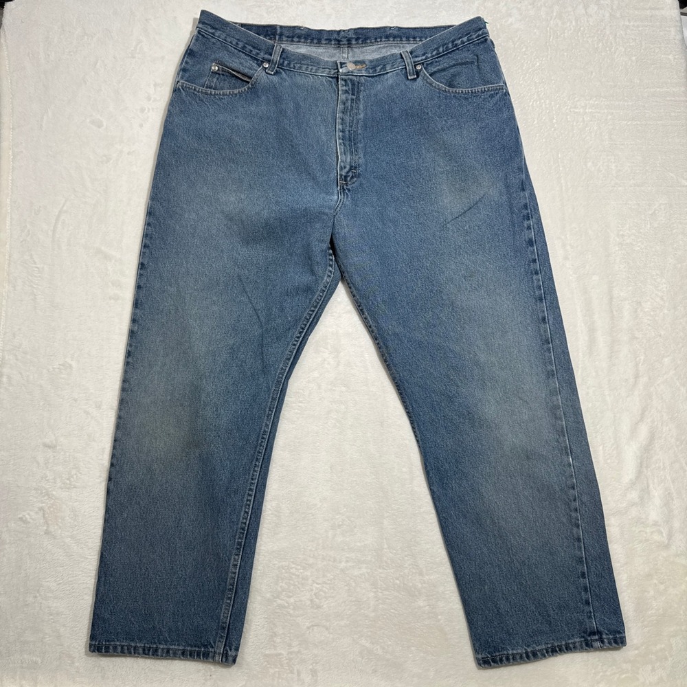 Wrangler‎ Jeans Mens W42 Blue Hero Authentic Relaxed Fit Straight Leg